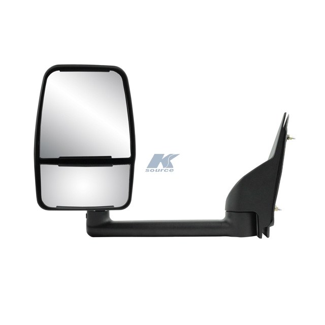 K-Source Exterior Mirror, Exterior Towing Mirror, OEM Replacement, Single, Dual Lens, Black, With Ptm Housing, Manual, Foldaway – 62170G