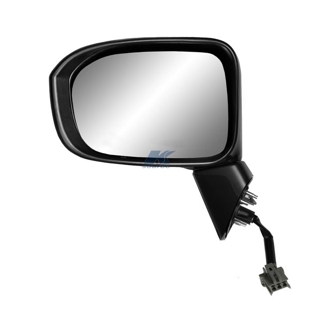 K-Source Exterior Mirror, OEM Replacement, Single, Textured Black/Ptm Housing, Electric, Foldaway, Without Aspherical Lens – 63624H