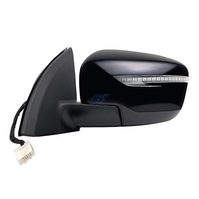K-Source Exterior Mirror, OEM Replacement, Single, Textured Black/Ptm Housing, Electric, Foldaway, Without Heated Mirrors – 68144N