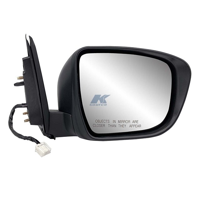 K-Source Exterior Mirror, OEM Replacement, Single, Textured Black/Ptm Housing, Electric, Foldaway, With Heated Mirrors – 68145N