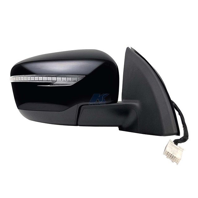 K-Source Exterior Mirror, OEM Replacement, Single, Textured Black/Ptm Housing, Electric, Foldaway, With Heated Mirrors – 68145N