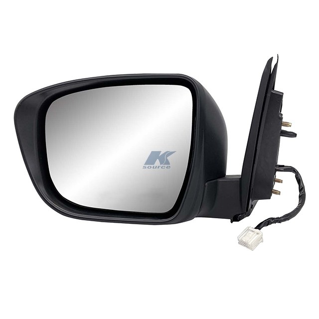K-Source Exterior Mirror, OEM Replacement, Single, Textured Black/Ptm Housing, Electric, Foldaway, With Heated Mirrors – 68146N