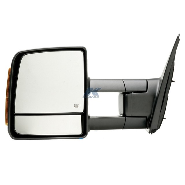 K-Source Exterior Towing Mirror, OEM Replacement, 10 Inch X 9 Inch Including a Lower Spot Mirror, With a 3-3/4 Inch Extension, Electric – 70104T