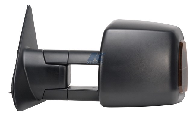 K-Source Exterior Towing Mirror, OEM Replacement, 10 Inch X 9 Inch Including a Lower Spot Mirror, With a 3-3/4 Inch Extension, Electric – 70104T