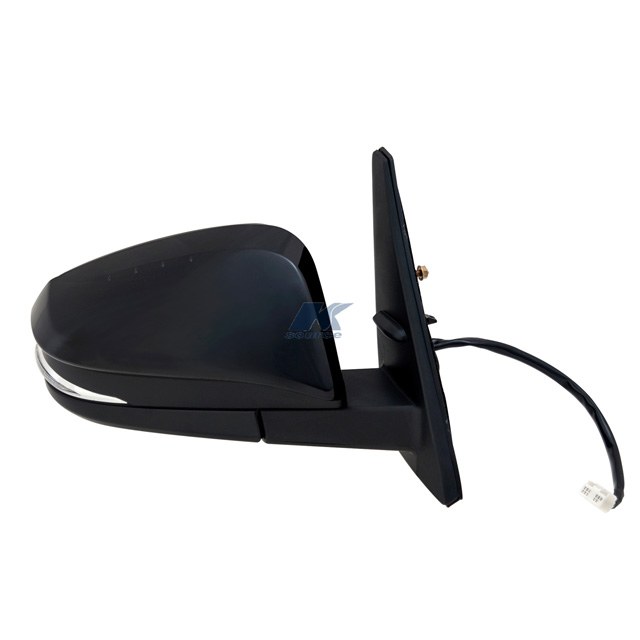 K-Source Exterior Mirror, OEM Replacement, Single, Textured Black/Ptm Cover, Electric, Foldaway, With Heated Mirrors – 70167T