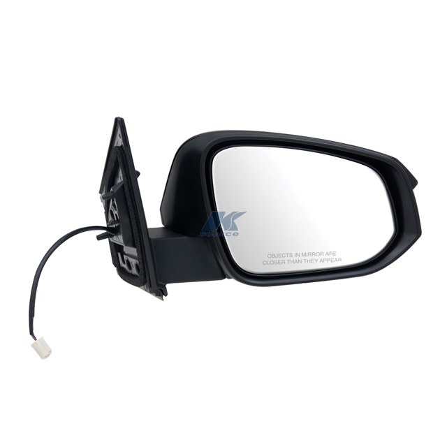 K-Source Exterior Mirror, OEM Replacement, Single, Textured Black, Electric, Foldaway, Without Heated Mirrors, Without Turn Signal Indicators – 70169T