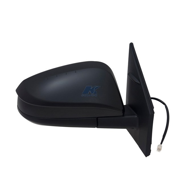 K-Source Exterior Mirror, OEM Replacement, Single, Textured Black, Electric, Foldaway, Without Heated Mirrors, Without Turn Signal Indicators – 70169T