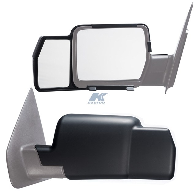 K-Source Exterior Towing Mirror, Snap on, 4-1/4 Inch X 6 Inch, Extends 4-1/4 Inch, Manual, Without Turn Signal, Without Heated Mirrors – 81800