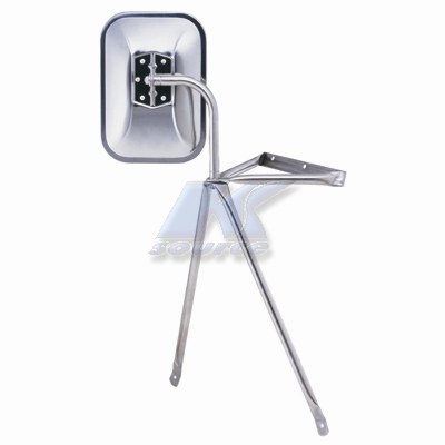 K-Source Exterior Mirror, OEM Replacement, Single, Chrome, Manual, Non-Foldaway, Without Heated Mirrors, Without Turn Signal Indicators – H3551