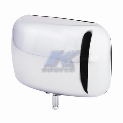 K-Source Exterior Mirror, Aftermarket Replacement, Single, Chrome, Manual, Foldaway, Without Heated Mirrors, Without Turn Signal Indicators – RH083