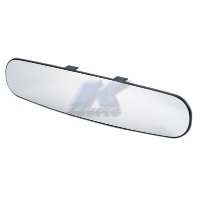 K-Source Interior Rear View Mirror, Non Auto Dimming, Flat Glass, Clamp on, 11-1/2 Inch Wide View, Painted, Black, Plastic – RM010