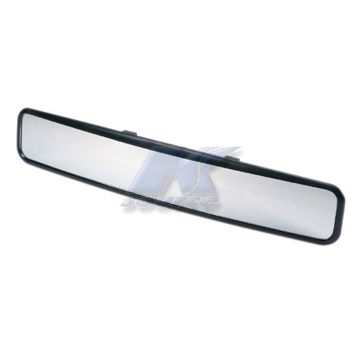 K-Source Interior Rear View Mirror, Non Auto Dimming, Flat Glass, Clamp on, 17-3/4 Inch Wide View, Painted, Black, Plastic – RM011