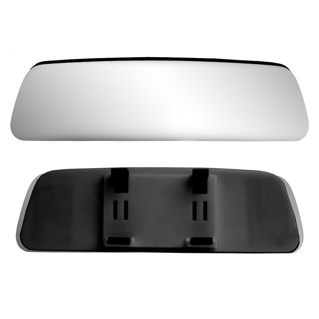 K-Source Interior Rear View Mirror, Non Auto Dimming, Flat Glass, Clamp on, 11 Inch Wide View, Black, Plastic – RM160