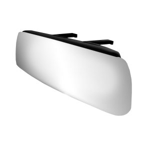 K-Source Interior Rear View Mirror, Non Auto Dimming, Flat Glass, Clamp on, 11 Inch Wide View, Black, Plastic – RM160