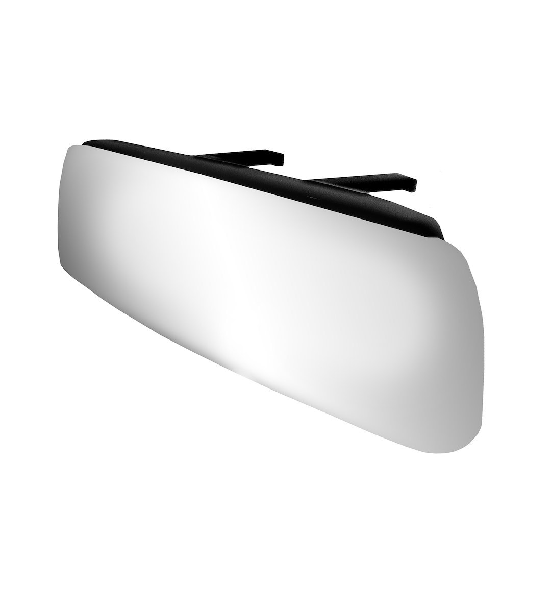 K-Source Interior Rear View Mirror, Non Auto Dimming, Flat Glass, Clamp on, 11 Inch Wide View, Black, Plastic – RM160