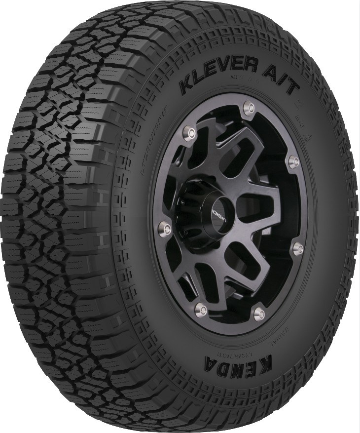 Kenda Tire, Klever A/T2, LT275 X 55R20, All Terrain Light Truck and SUV, Steel Belted, Radial, Raised Black Letter, Non-Directional – 628057