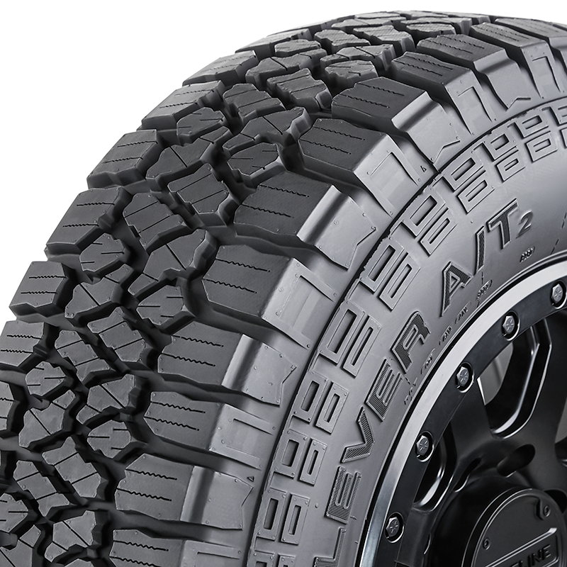 Kenda Tire, Klever A/T2, P265 X 60R20, All Terrain Light Truck and SUV, Steel Belted, Radial, Raised Black Letter, Non-Directional – 628058