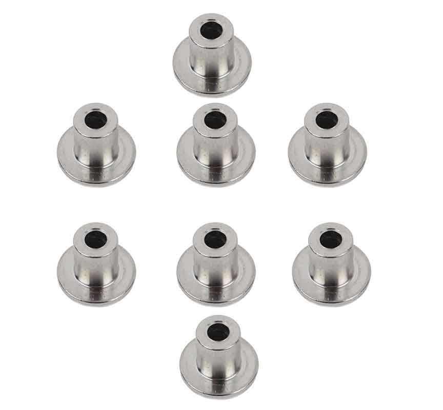 Kentrol Door Hinge Lock, Protect Removable Doors from Theft, Polished, Stainless Steel, Set of 8, With One Key – 30712