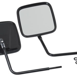 Kentrol Exterior Mirror, Outback Mirror, Set of 2, Black, Manual, Without Turn Signal Indicator, With 2 Mirror Heads and Mounting Hardware – 50443