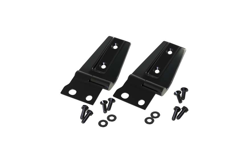 Kentrol Hood Hinge, Powder Coated, Black, Stainless Steel, With 2 Hinges and Hardware – 50572
