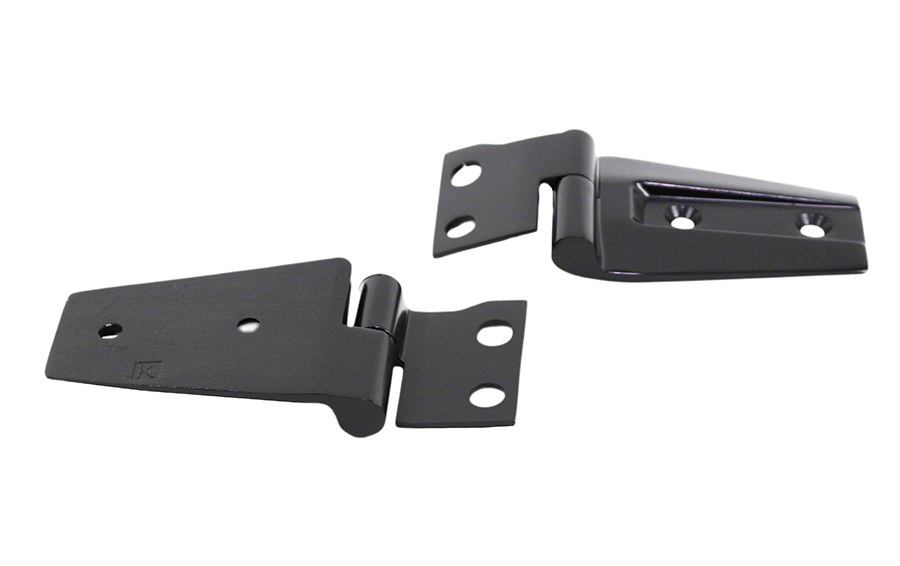 Kentrol Hood Hinge, Powder Coated, Black, Stainless Steel, With 2 Hinges and Hardware – 50572