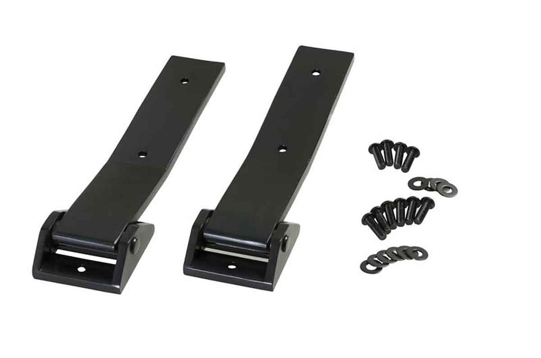 Kentrol Tailgate Hinge, Powder Coated, Gloss Black, Stainless Steel, Set of 2, With Hardware – 50578