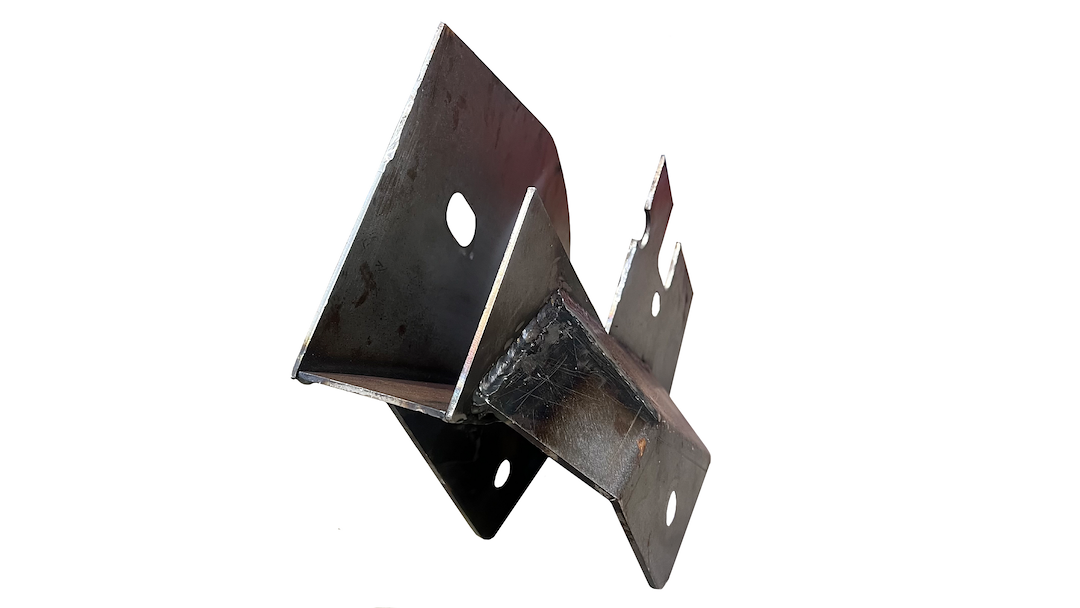 Kentrol Replacement Frame Section, Rust Buster, Right Center Leaf Spring Mount, Raw, 1/8 Inch Steel – RB7071R