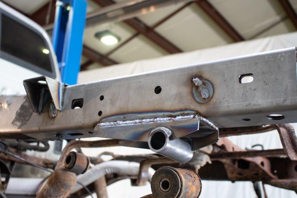 Kentrol Replacement Frame Section, Rust Buster, Rear Left Frame Rail with Mount, Raw, Steel – RB7102L