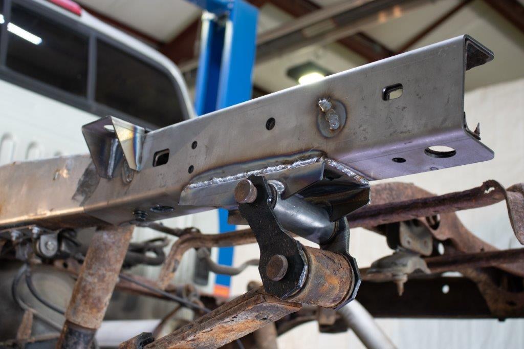 Kentrol Replacement Frame Section, Rust Buster, Rear Left Frame Rail with Mount, Raw, Steel – RB7102L