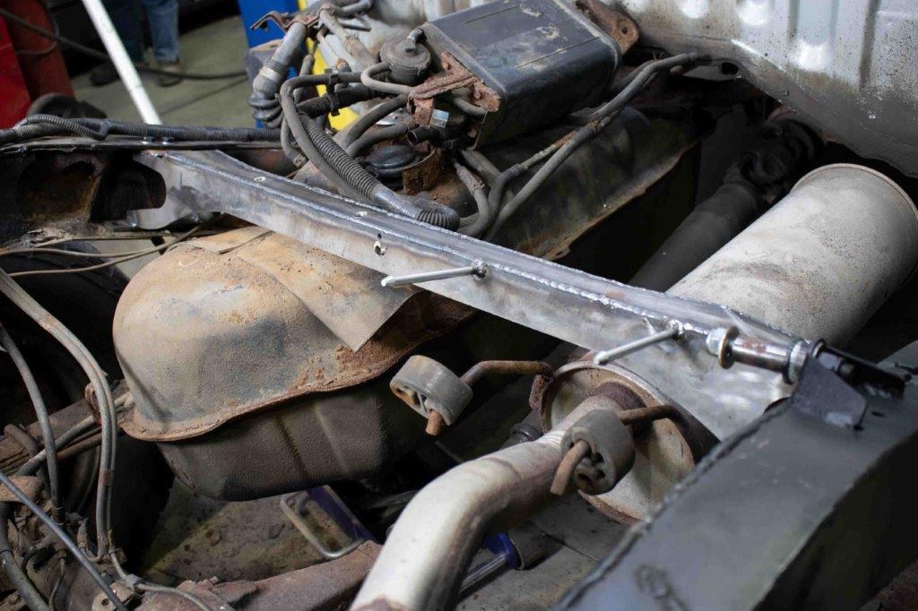 Kentrol Replacement Frame Section, Rust Buster, Crossmember with Gas Tank Mount, Raw, 0.125 Steel, Welding Required – RB7117