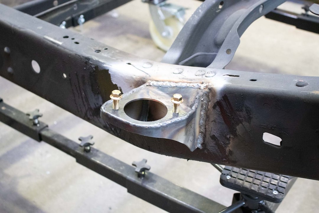 Kentrol Replacement Frame Section, Rust Buster, Left Rear Cab Mount, Raw, Steel, Welding Required – RB7137L
