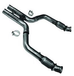 Kooks Exhaust Crossover Pipe, Exhaust Crossover Pipe H Pipe, Stainless Steel, 3 Inch Diameter Pipe with 2-3/4 Inch OEM Outlets – 11413500