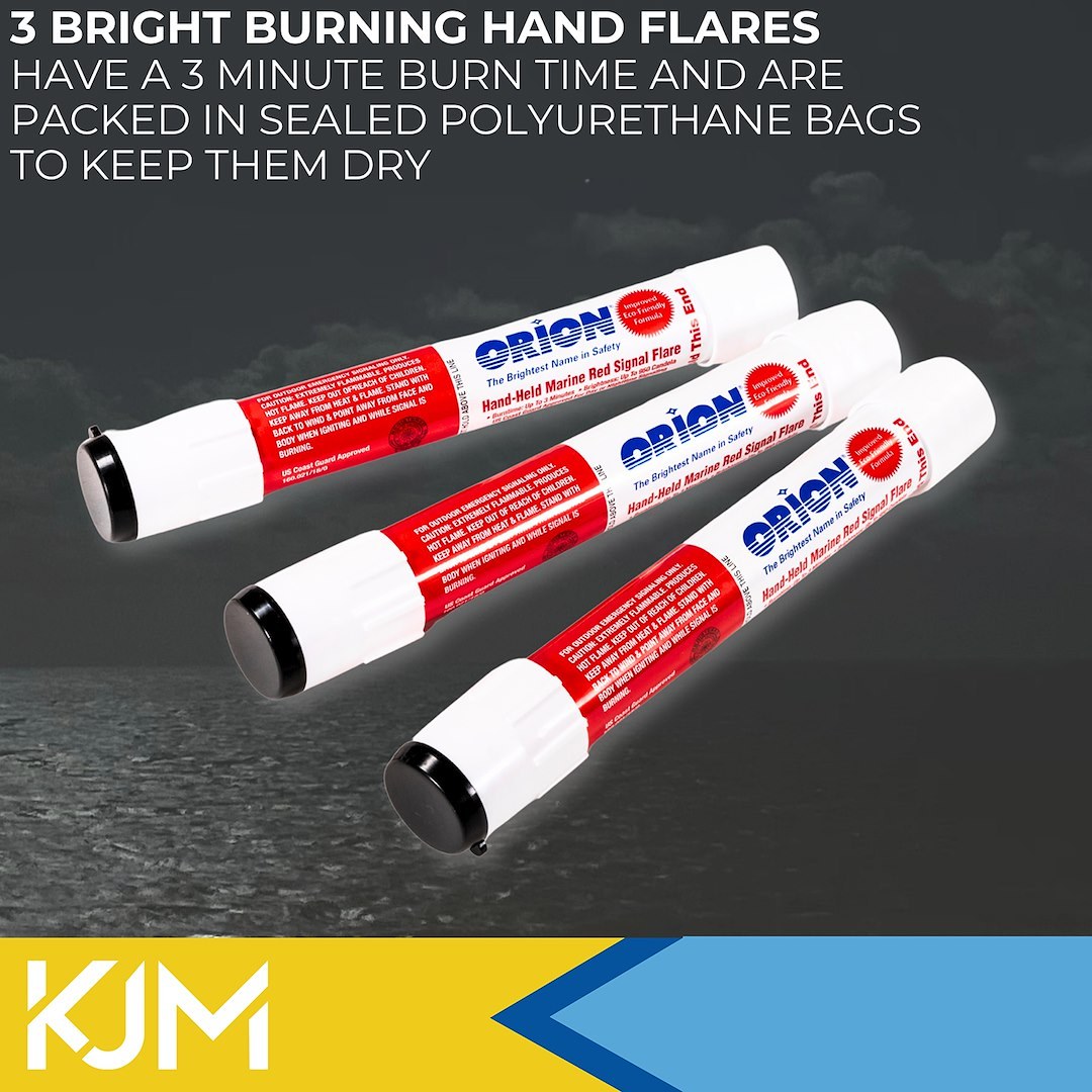 Kjm Boater Safety Kit, For Boats Up to 19 Foot IN Length, Uscg/ Us Coast Guard Approved – 42100