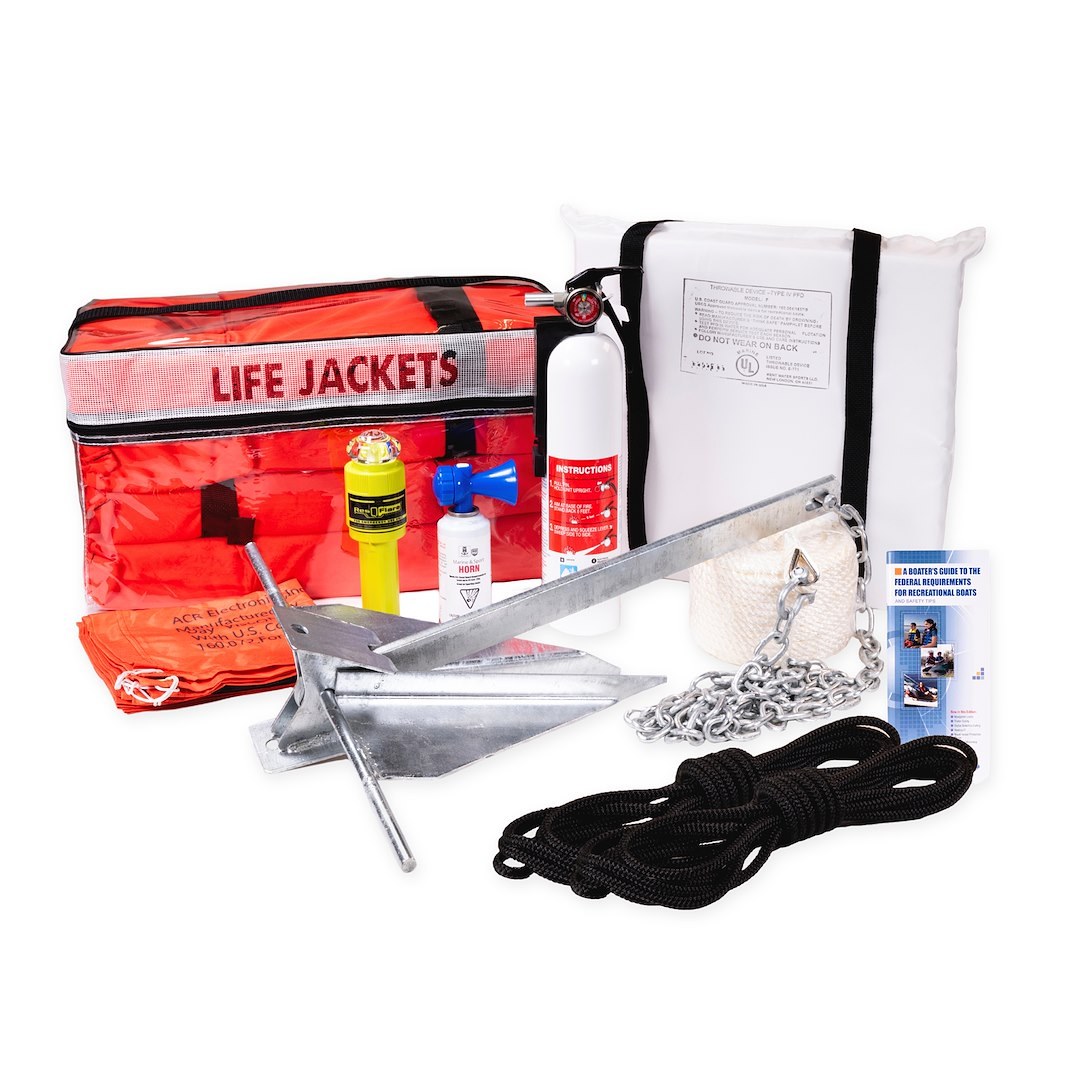 Kjm Boater Safety Kit, For Boats Up to 20 to 25 Foot IN Length, Uscg/ Us Coast Guard Approved – 42101