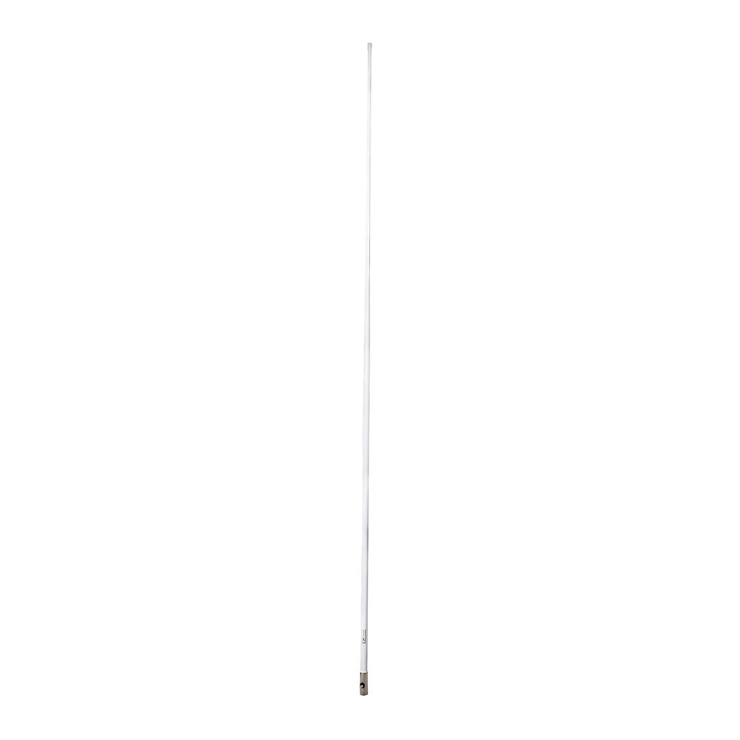 Kjm Antenna, AM/ FM Antenna, T-Top/ Hard-Top Mount, High Gloss Polyurethane Finish, White, Stainless Steel, 8 Feet Height – A786-AMFM