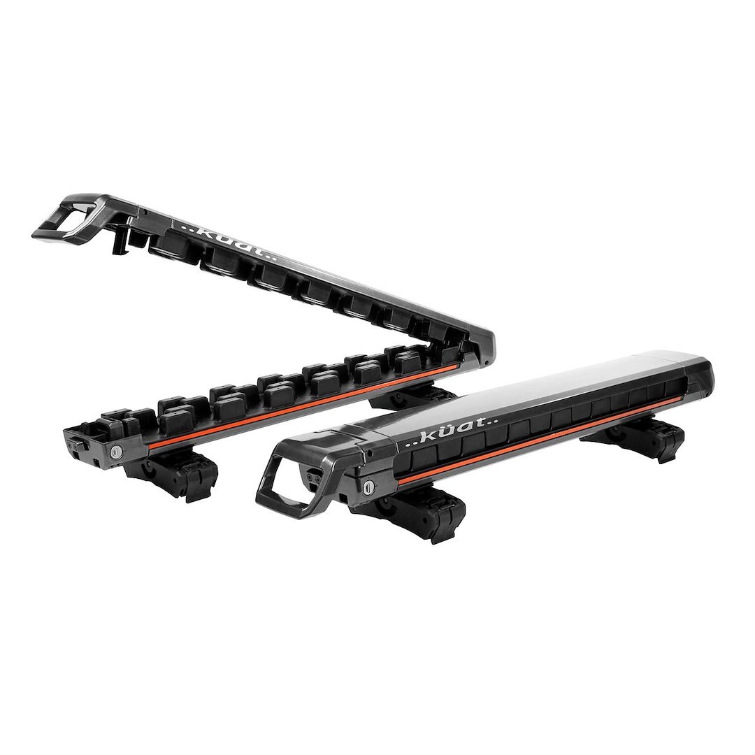 Kuat Innovat Ski Carrier – Roof Rack Kit, Grip, Holds Up to 4 Pairs of Skis or 2 Snowboards, Gray, Lockable – GRR4G