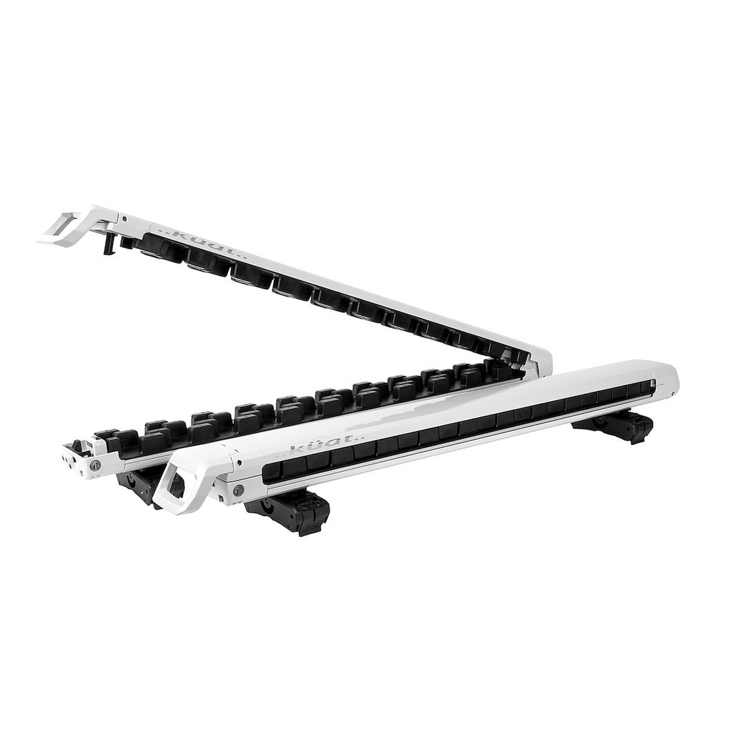 Kuat Innovat Ski Carrier – Roof Rack Kit, Grip, Holds Up to 6 Pairs of Skis or 4 Snowboards, Pearl, Lockable – GRR6P