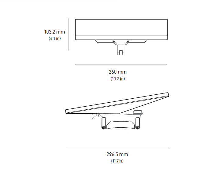 Kvh Industry Satellite Internet Antenna Mount, Starlink™ Mini, Compatible with Starlink Mini Satellite Network Terminal, Roof Rack Mount – 19-1271-04