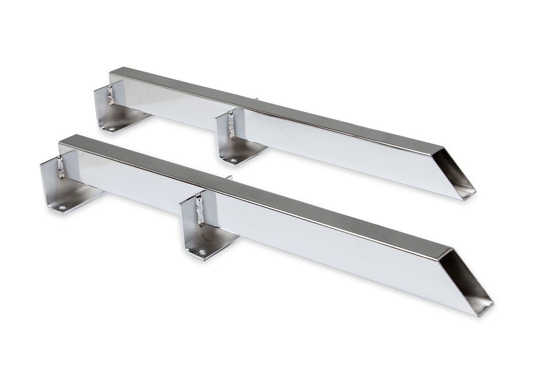 Lakewood Traction Bar, Leaf Spring Mounted, 28 Inch Long, Chrome Plated, With Rubber Snubbers/ U-Bolt/ Installation Hardware, Set of 2 – 20470