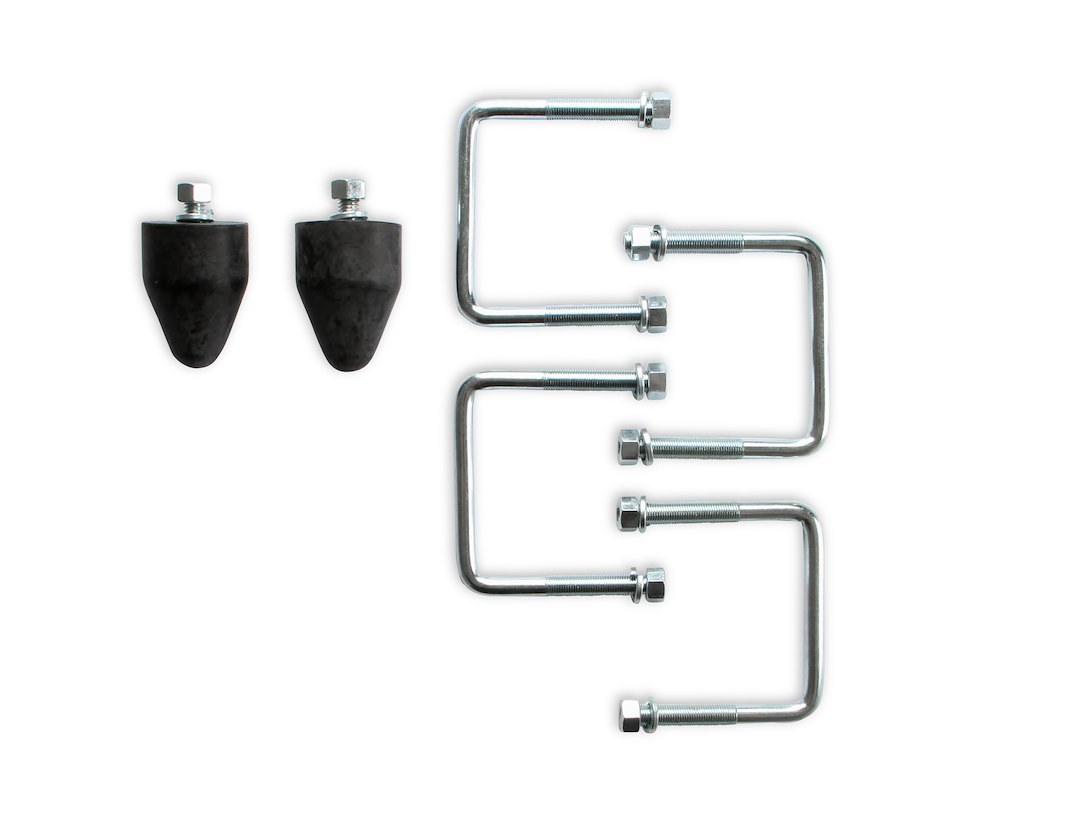 Lakewood Traction Bar, Leaf Spring Mounted, 28 Inch Long, Chrome Plated, With Rubber Snubbers/ U-Bolt/ Installation Hardware, Set of 2 – 20470