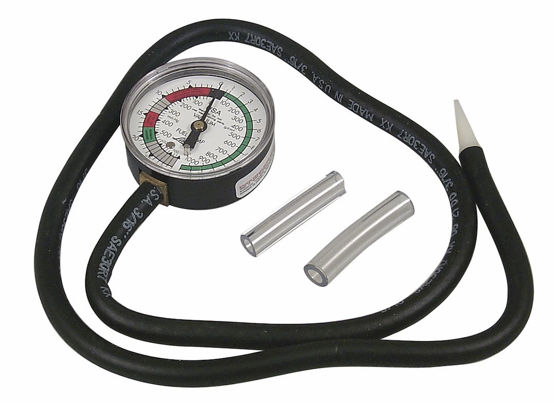 Lisle Gauge Fuel Pressure/ Vacuum, Single Gauge That Can Be Used to Display Either Fuel Pressure or Vacuum, Full Sweep Mechanical – 20300