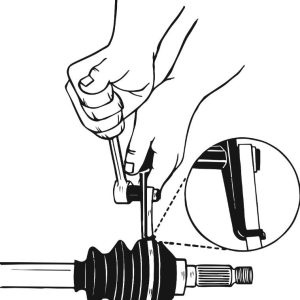 Lisle Axle CV Joint Banding Tool, Use with All Band-It and Band-It Jr Style Clamps, 5/8 Inch Drive, Without Cutter – 30950