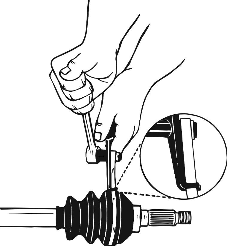 Lisle Axle CV Joint Banding Tool, Use with All Band-It and Band-It Jr Style Clamps, 5/8 Inch Drive, Without Cutter – 30950