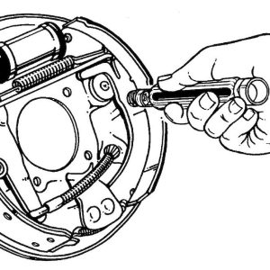 Lisle Brake Spring Tool, Use on Troublesome Brake Shoe Retaining Spring Washers – 47400