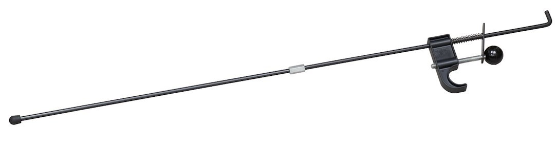 Lisle Pedal Depressor, Fixed, Screw Adjustment, Brace Against Steering Wheel, Steel, 40 Inch Length, With Nylon Hook, With Rubber Rod End Tip – 49010