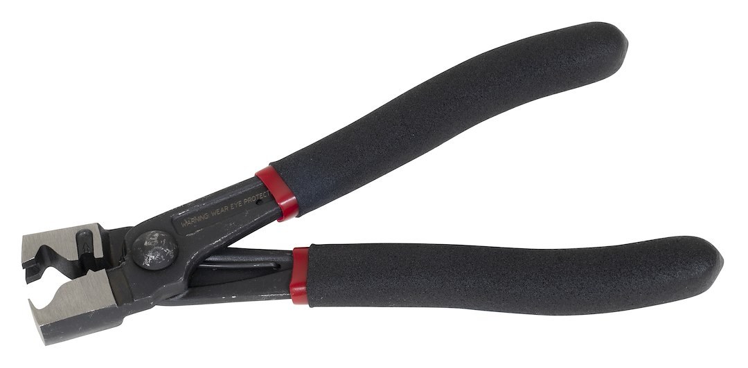 Lisle Pliers, Double Sided Tool for Removing and Installing Clamps, Integrated Spring, Black Handle – 55230
