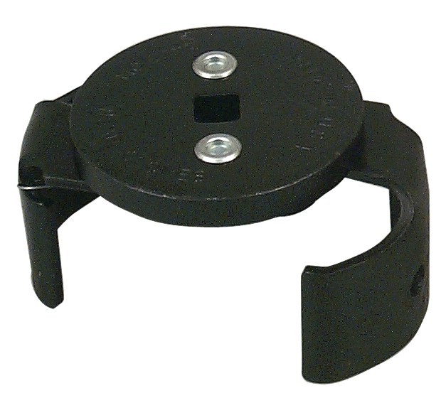 Lisle Oil Filter Wrench, Fits 3-1/8 Inch to 3-7/8 Inch Filters, Cap Type, 3/8 Inch Drive, Steel Jaw – 63250