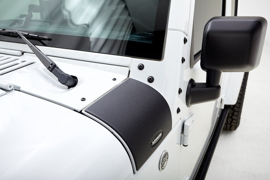 Bushwacker Cowl Cover, Trail Armor ®, Outer Cowl, Textured, Matte Black, Dura-Flex ® 2000 Tpo, Set of 2 – 14015