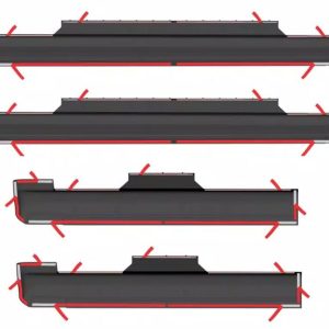Bushwacker Rocker Panel Guard, Trail Armor ®, Flat, Matte Black, Dura-Flex ® 2000 Tpo – 14102