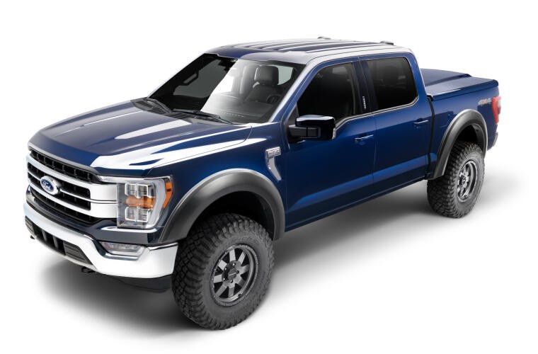 Bushwacker Fender Flare, Extend-A-Fender®, 2.20 Inch Tire Coverage, Black, Dura-Flex ® 2000 ABS Smooth Plastic, 6-1/4 Inch Flare Height – 20136-02